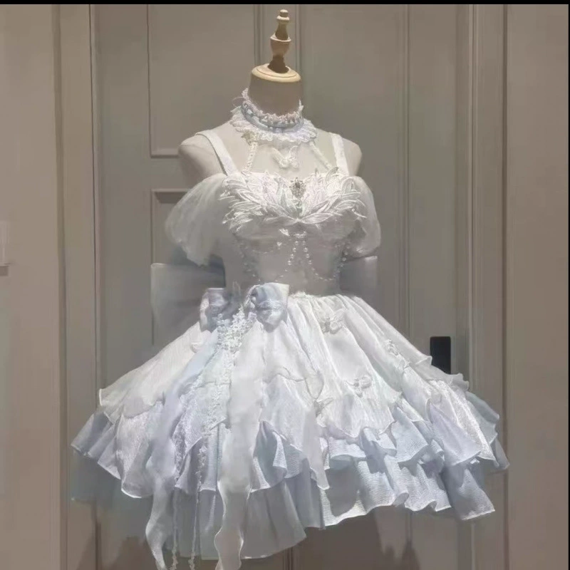 Корейская версия талии Принцесса платье тонкая и тонкая бабочка Lorita платье выпускное платье