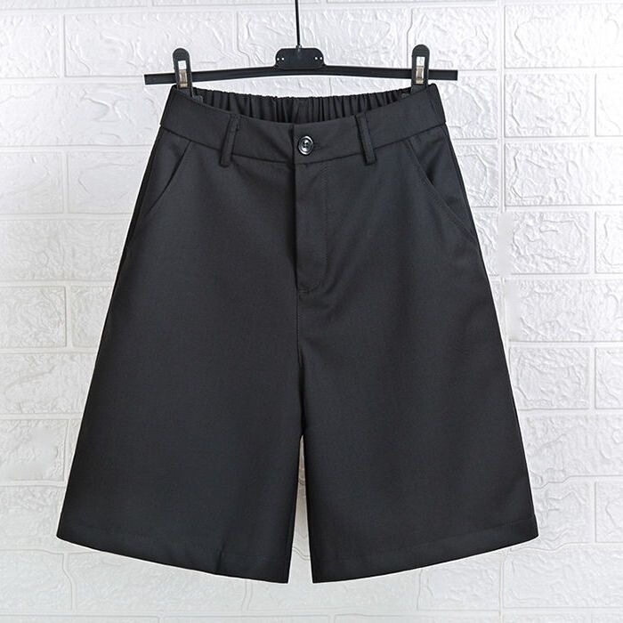 Women's Summer Thin Suit Shorts, Loose Straight-Leg Five-Point Pants, 2026 New Style, Plus Size, High-Waisted Wide-Leg Casual Mid-Length Pants Women's Summer Thin Suit Shorts, Loose Straight-Leg Five-Point Pants, 2026 New Style, Plus Size, High-Waisted Wide-Leg Casual Mid-Length Pants