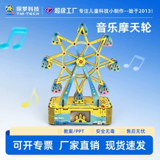 音乐摩天轮DIY科学实验小制作手工材料科教玩具中小学生实验器材