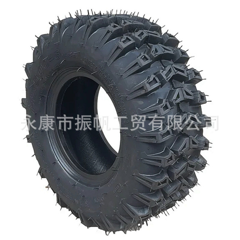 Modified Four-Wheel Go-Kart Beach Motorcycle 14X 5-6inch Aircraft Pattern Vacuum Off-Road Tire Wheel Hub