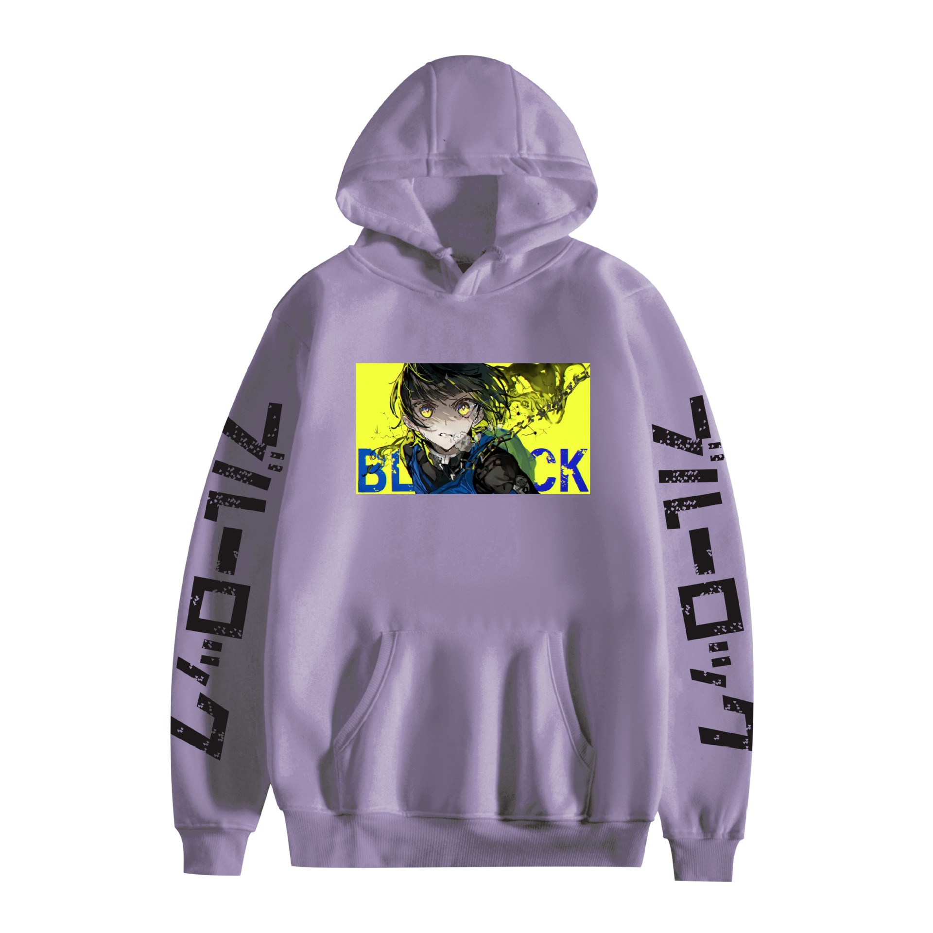 Transfronterizo nuevo estilo BLUE LOCK azul prisión animación periférico hombre suéter con capucha suelto suéter casual mujer