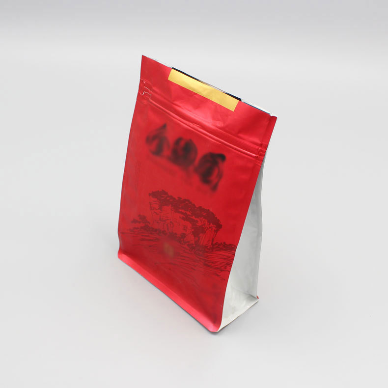 雄县厂家生产茶叶包装袋定做塑料复合八边封袋免费设计logo可混批