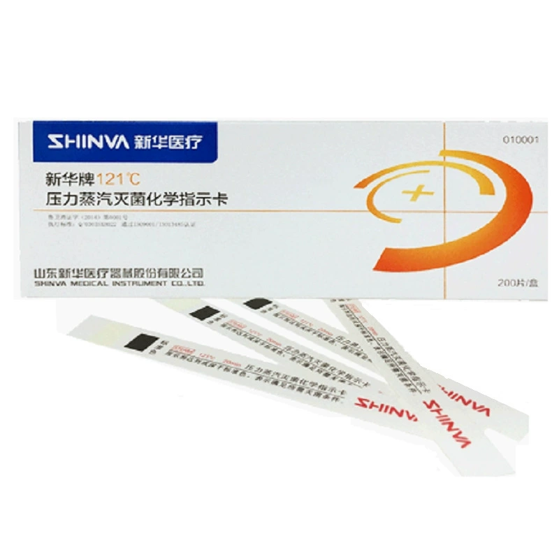 Синьхуа 121 Давление Стерилизации Химический Индикатор Карты Индикатор Газа 134 Автоклав Стерилизация Дезинфекция Индикатор Лента 132
