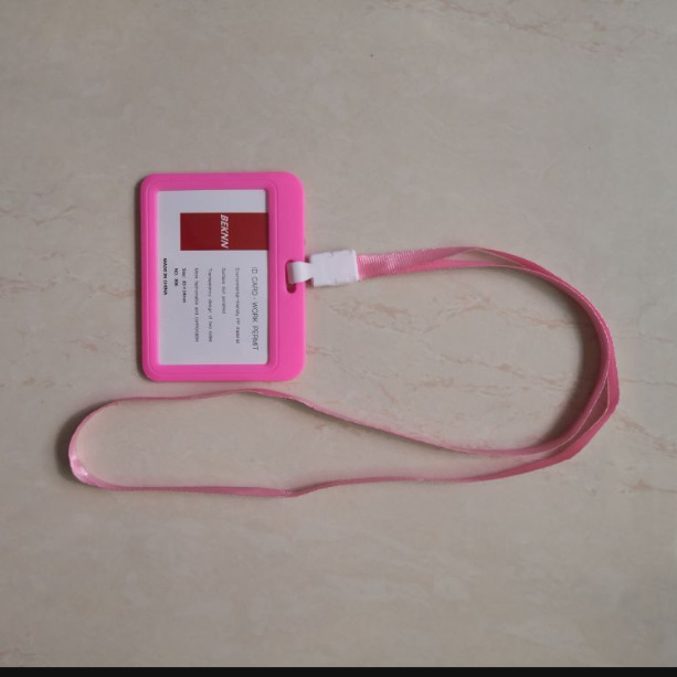 Funda protectora para tarjeta de identificación, porta tarjetas de autobús transparente de doble cara, porta tarjetas de identificación laboral, porta tarjetas de identificación de estudiante, cordón para tarjeta de identificación de exposición