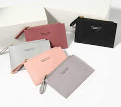 2023 New Women's Zipper Handbag Card Holder Student Office Daily Japanese Wallet Card Case Multi-Card Position Multi-functional