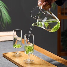 家用单壶透明仿宋玻璃茶壶泡绿茶壶茶具大容量泡茶冷水壶泡茶器