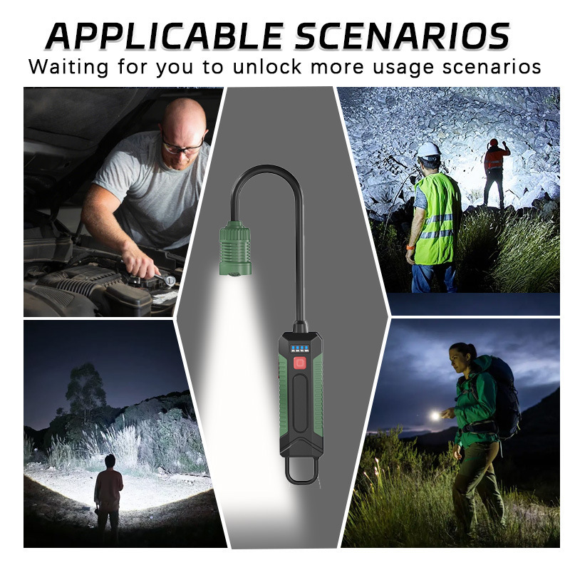 New cross-border soft tube household magnetic inspection light, professional outdoor emergency lighting, car repair work light