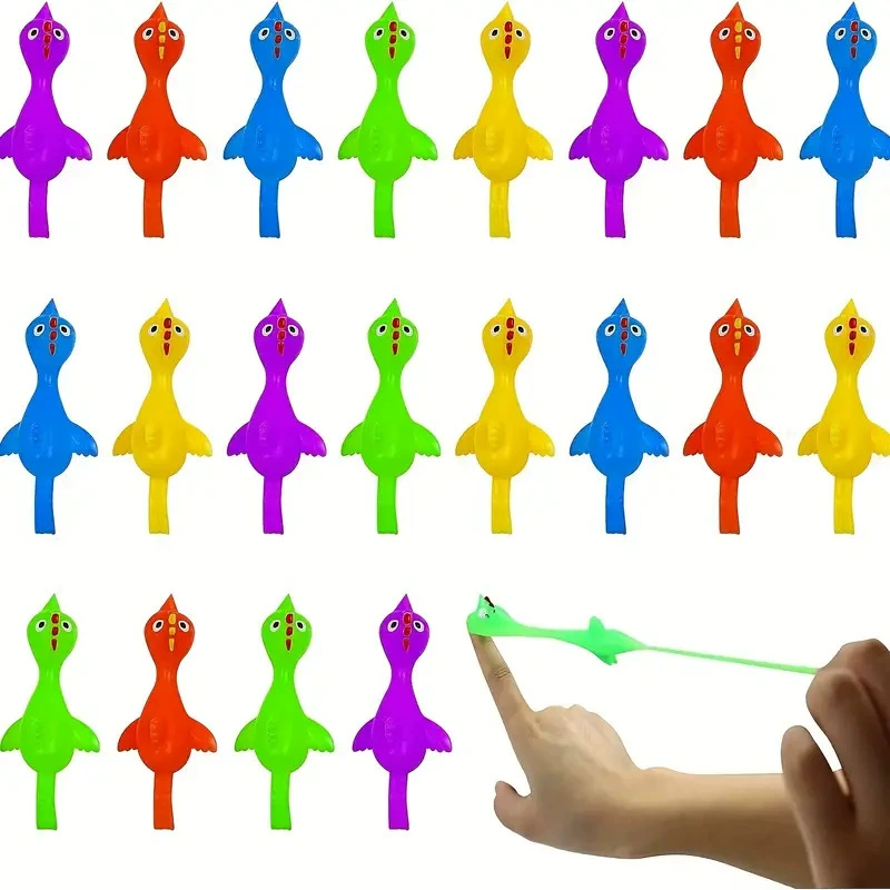 Пальцы катапульты индейки липкая эластичная растяжка резиновая курица эластичная курица летающая сердитая курица катапульты цыплята липкая стена