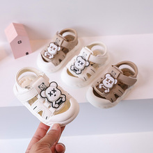 2024新款婴儿鞋子男宝宝夏季学步凉鞋软底小童鞋包头沙滩一件代发