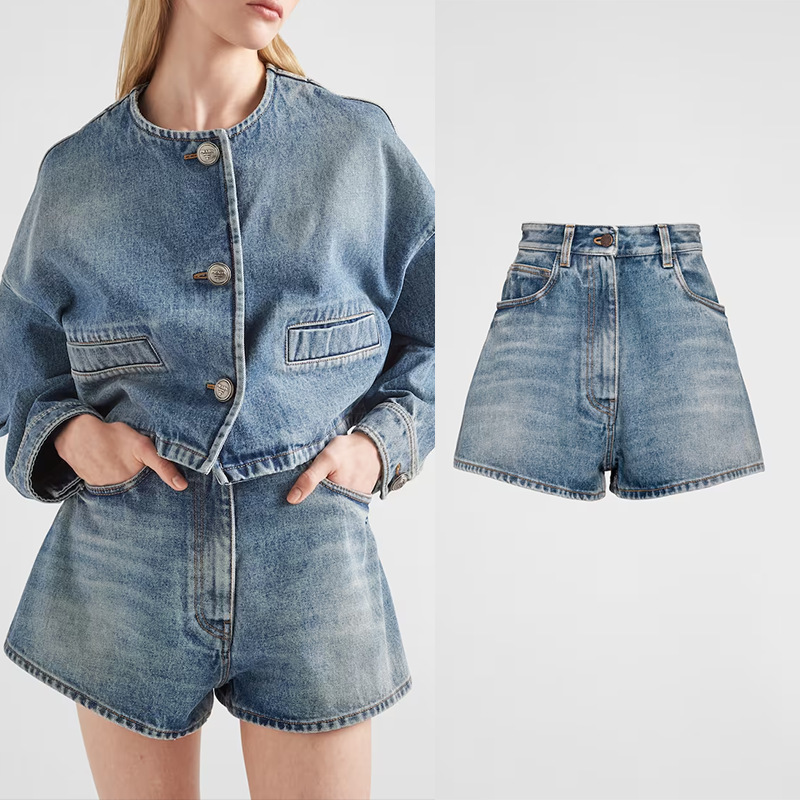 Pujia Pr Denim Shorts for Women, Dark Blue A-Line Loose Fit, Slimming Hot Girl Style, 2026 Summer Model, Factory Direct Sale Pujia Pr Denim Shorts for Women, Dark Blue A-Line Loose Fit, Slimming Hot Girl Style, 2026 Summer Model, Factory Direct Sale