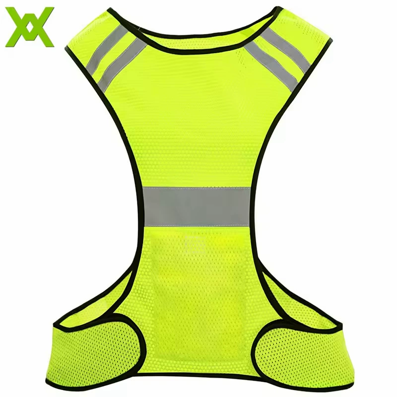 Пуловер Детский светоотражающий жилет Студенческий защитный жилет для пересечения дорожного движения Регулируемый размер с обеих сторон