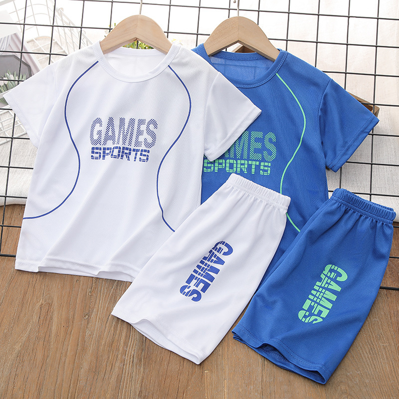 Boys' Quick-Drying Clothing, Kidsren's Sports Suits, Summer Basketball Uniforms for Boys and Girls, Medium and Large Kidsren's Short-Sleeved Football Uniforms Boys' Quick-Drying Clothing, Kidsren's Sports Suits, Summer Basketball Uniforms for Boys and Girls, Medium and Large Kidsren's Short-Sleeved Football Uniforms
