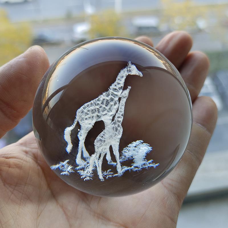 Bola de cristal jirafa