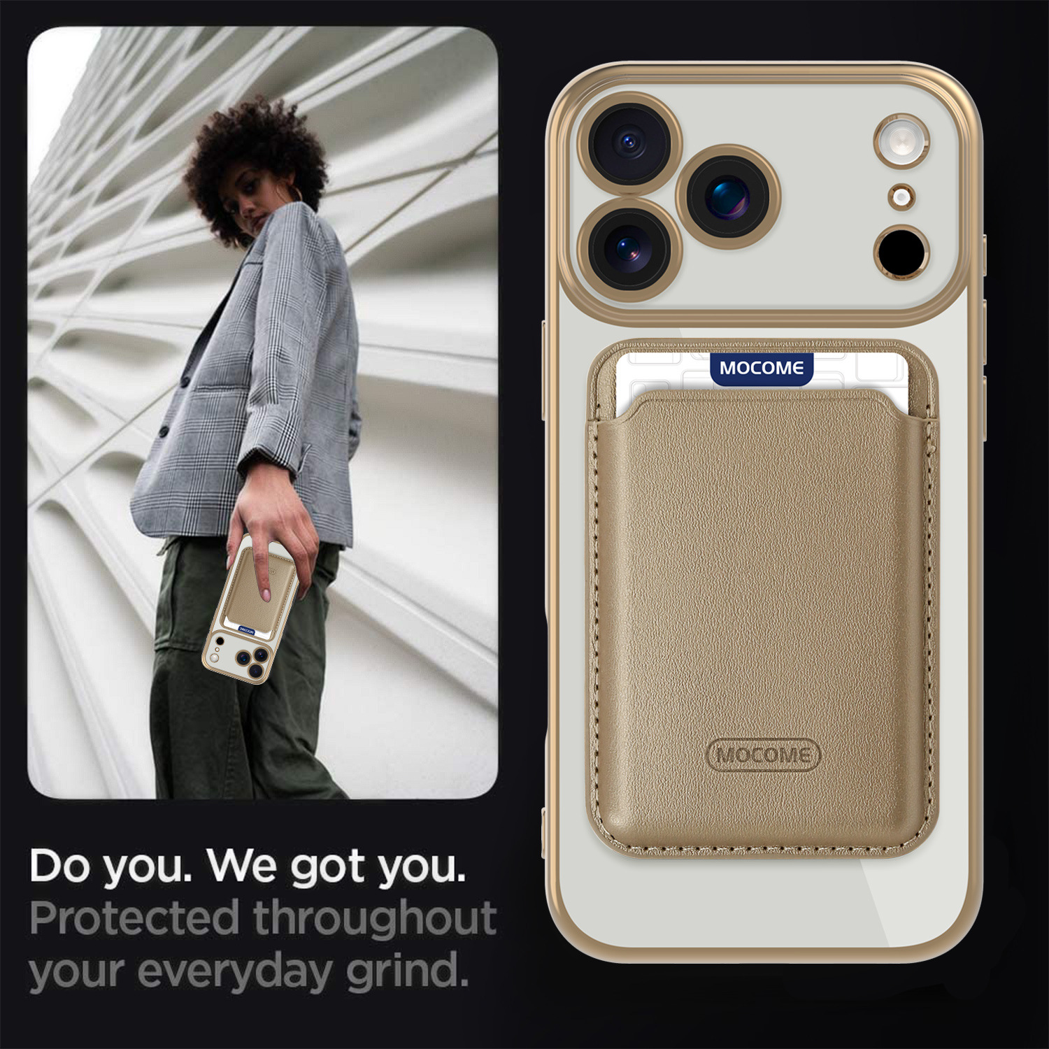 Neue magnetische Hülle im CD-Design mit Kartenhalter für iPhone 17 Pro Max, stoßfeste Hülle für alle iPhone-Serien_voghion.com