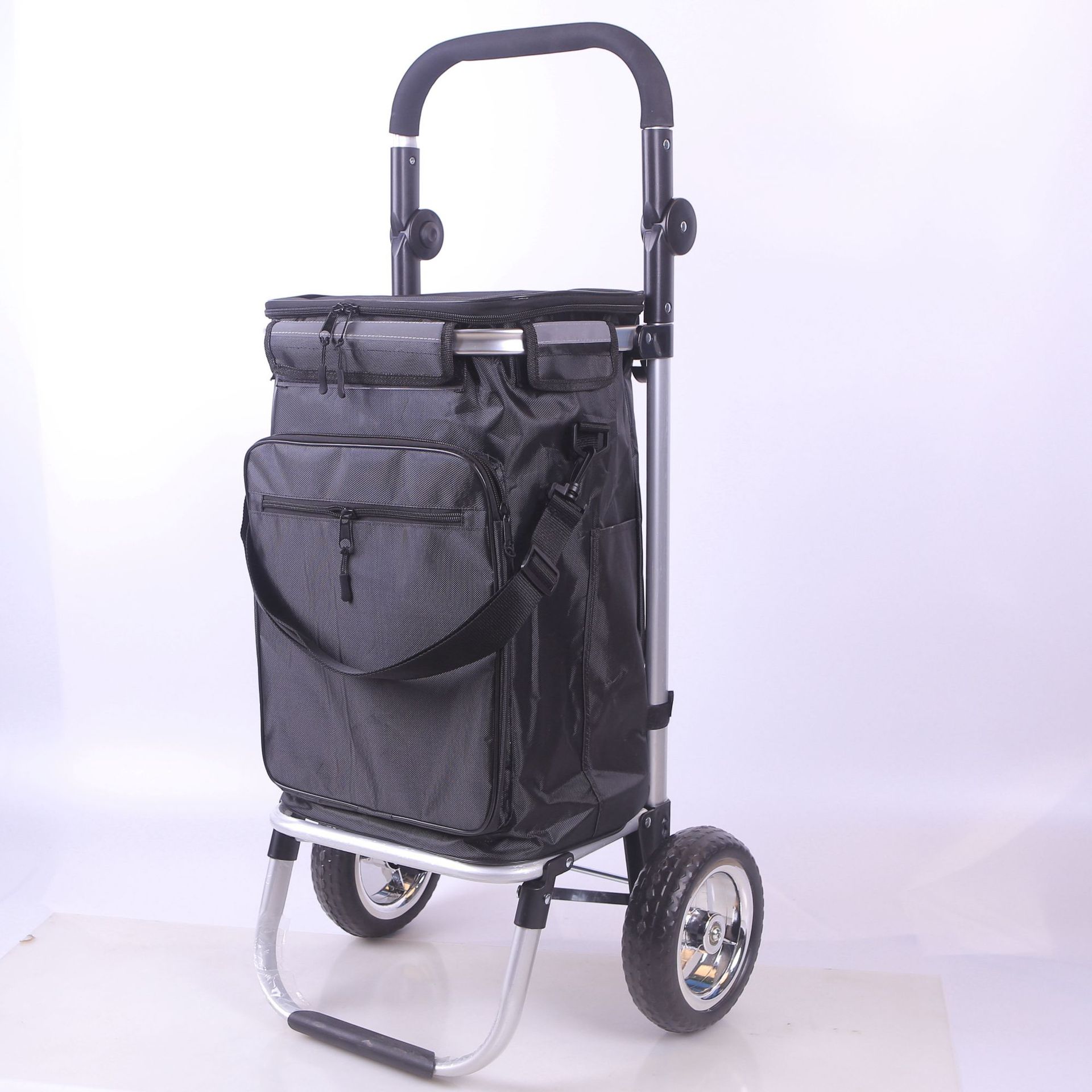 Aluminum alloy folding shopping cart portable climbing cart shopping cart