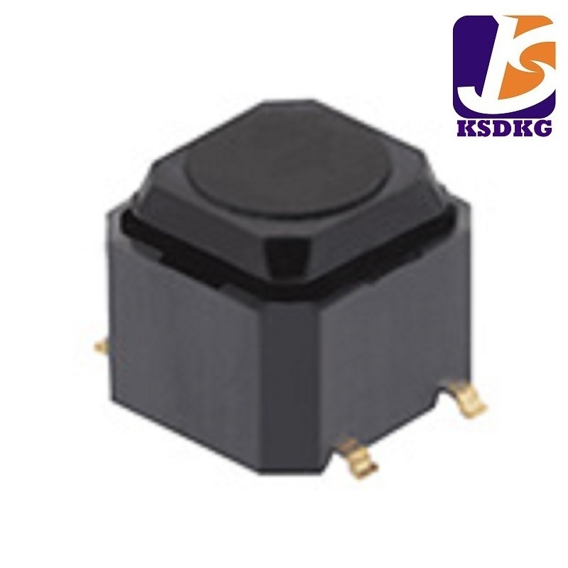 黑色塑胶LED轻触按键开关 仪器led灯轻触开关 方形带灯按钮开关