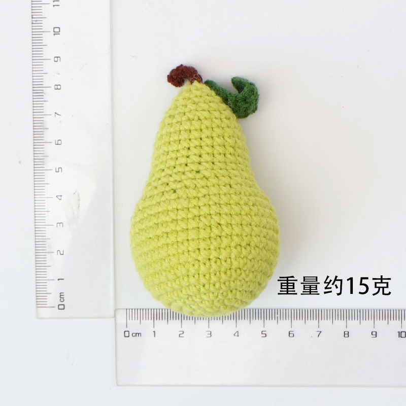 成品手工挂件柿子花生苹果草莓桃子梨钥匙扣毛线向日葵针织品批发|undefined