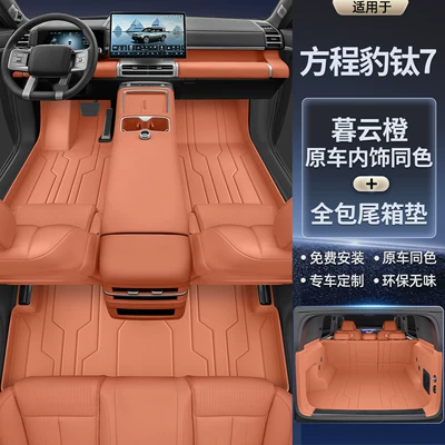 Trunk Mat, Bao Titanium 7 Trunk Mat - single-layer-model-original-car-interior-muyun-orange-full-surround-trunk-mat-other