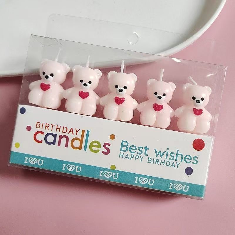 Søde fødselsdagslys med bjørne til festpynt_voghion.com