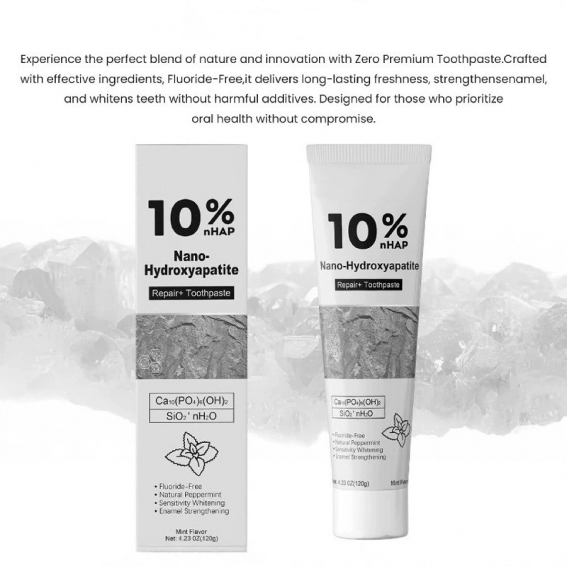 跨境专供10% Hydroxyapatite Toothpastes纳米羟基磷灰石美白牙膏|undefined