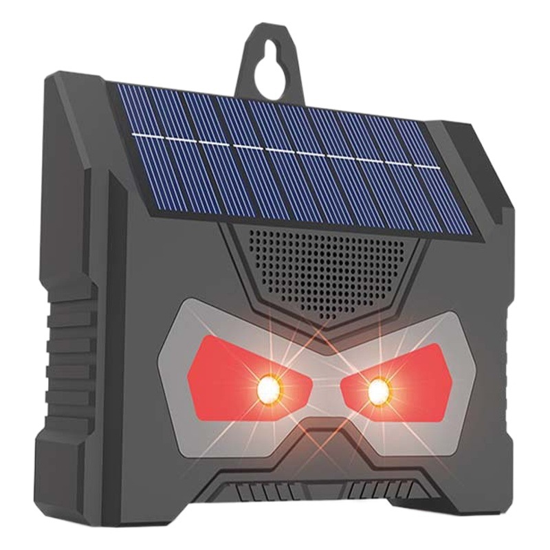 Repelente solar para ratones con LED rojo y blanco, ultrasónico, apto para jardín y exteriores