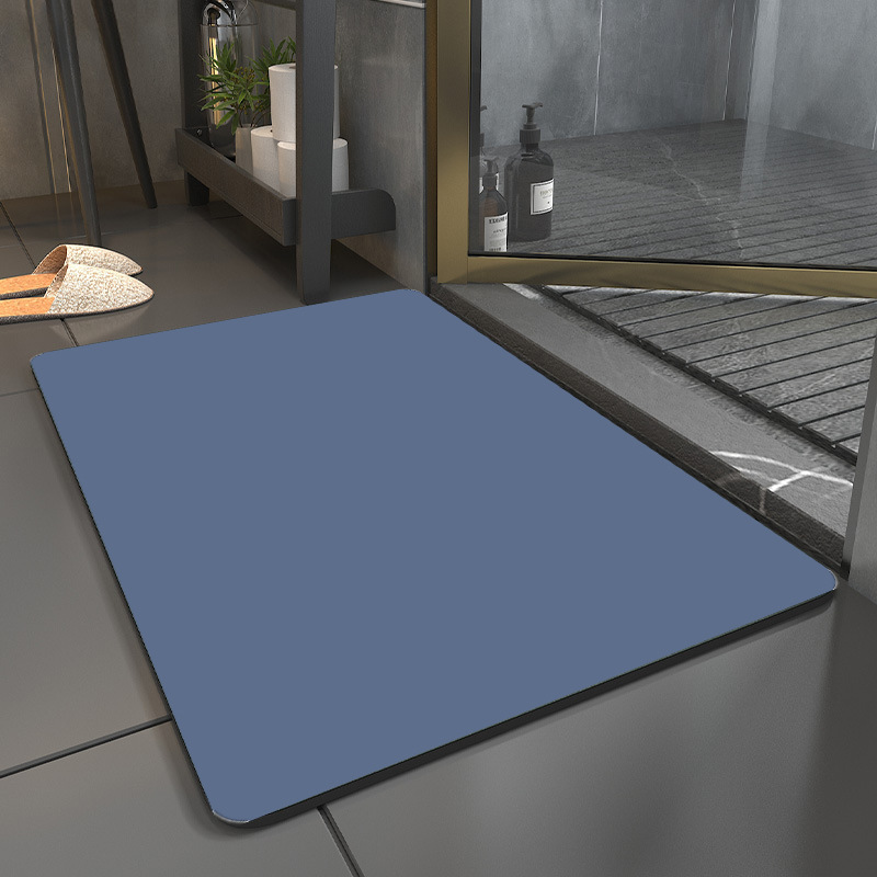 Alfombra suave de barro de diatomeas alfombra de baño de color sólido alfombra de baño de secado rápido estera absorbente del hogar alfombra del piso del inodoro alfombra de la puerta