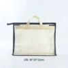 Beige + black edge L