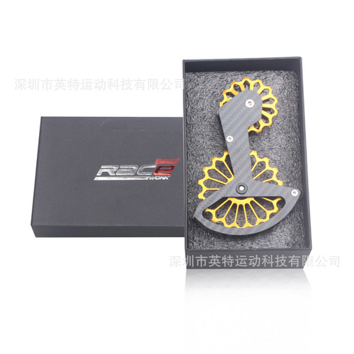 RACEWORK road bike carbon fiber ceramic rear derailleur guide wheel R7000R8000 bicycle large chicken leg guide wheel