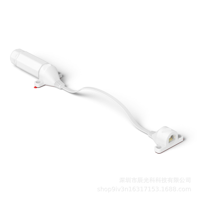 Cross-Border Popular Product: Corrugated Ethernet Female-To-Female Entry Cable Rj45/Cat6A Ultra-Flat Waterproof High-Speed
