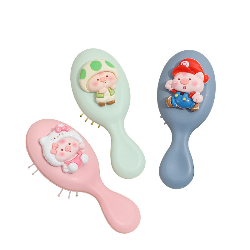 Korean version of air cushion combs cute cartoon piglets combing…