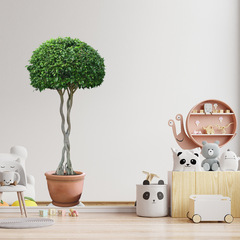 New Manufacturer Green Leaf Green Plant Pot Plant Wall Sticker for Living Room Bedroom Corridor Entrance Children's Room Decorative Painting KSA-7B