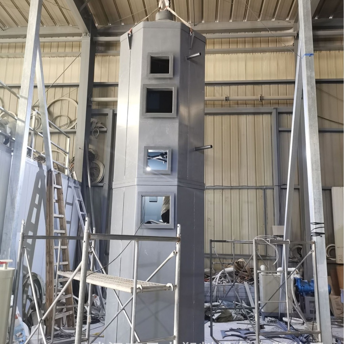 武汉PP PVC塑料废气净化塔尾气吸收塔酸雾净化塔废气洗涤塔旋流塔