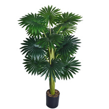 亚马逊仿真绿植桐棕树大型落地盆栽北欧风绿色植物盆栽家居装饰品