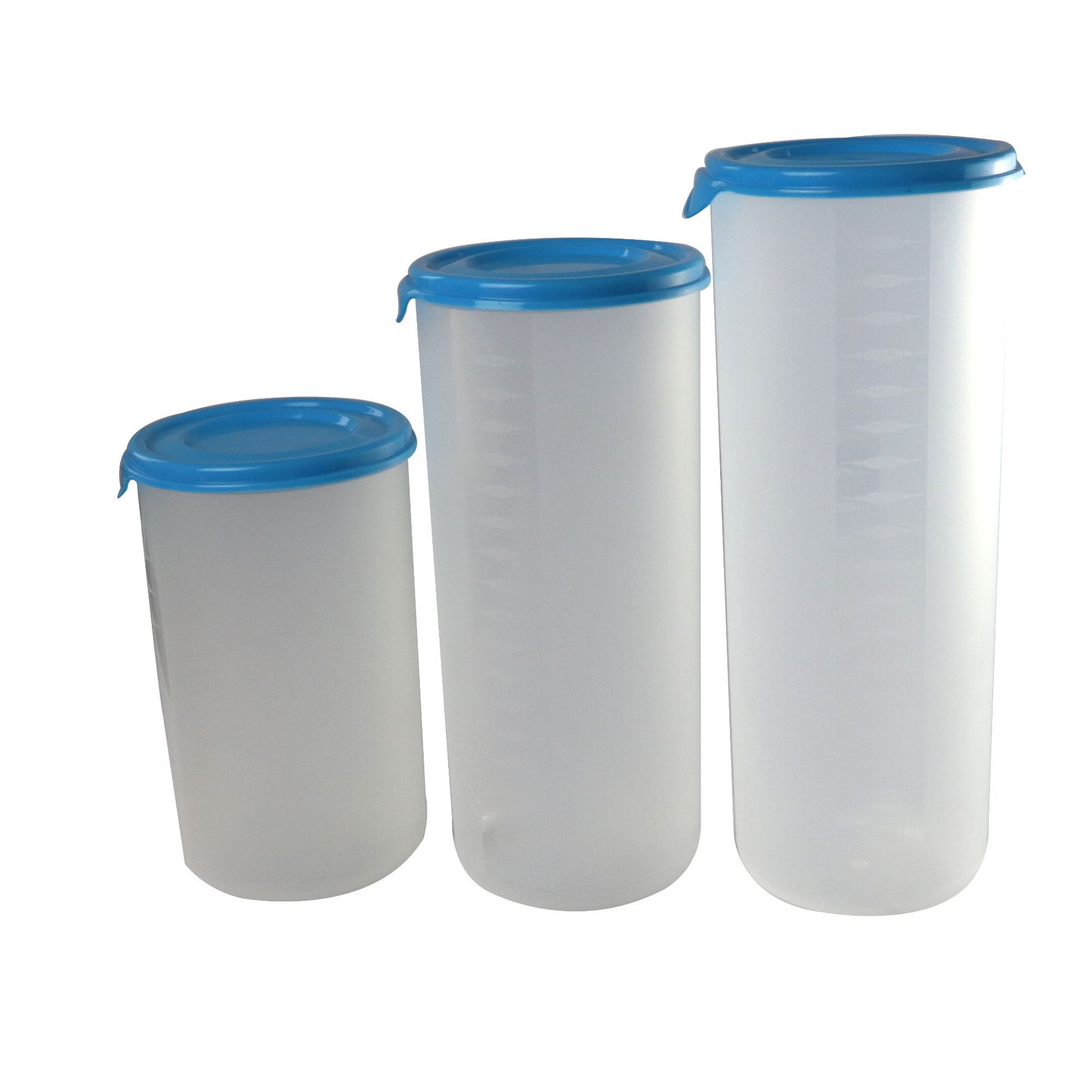 加厚厨房收纳杂粮罐收纳盒不含BPA刻度保鲜盒圆形面条罐大容量