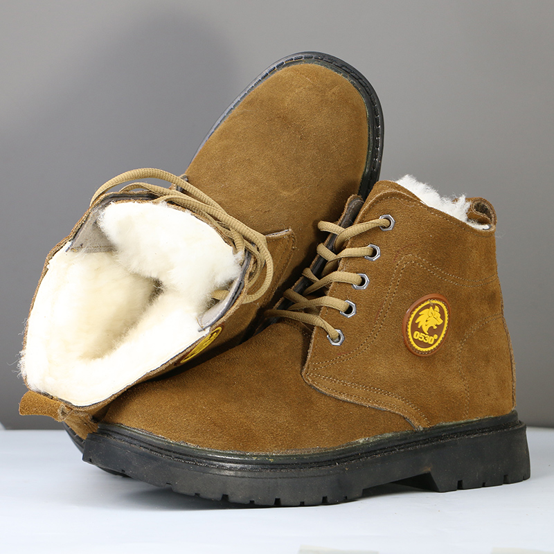 38-New Martin 대형 검정색 바닥(스틸 헤드가 있는 울 안감) 파손 방지 스틸 헤드