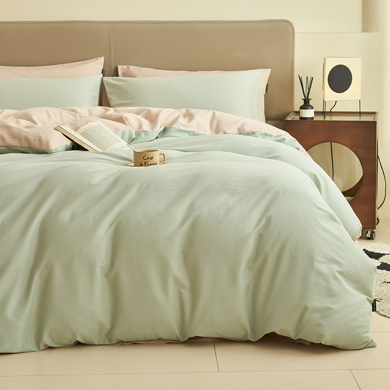 Una cama de cuatro piezas de algodón 2025 nuevo edredón sábanas de cubierta dormitorio de estudiantes de tres piezas de cama Kasa4