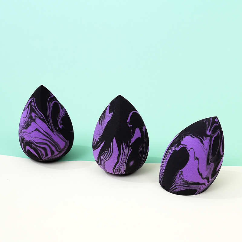 Color mezclado sin látex maquillaje de belleza huevo soplo de polvo gota de agua calabaza maquillaje esponja huevo seco y húmedo maquillaje de doble uso huevo herramientas de belleza