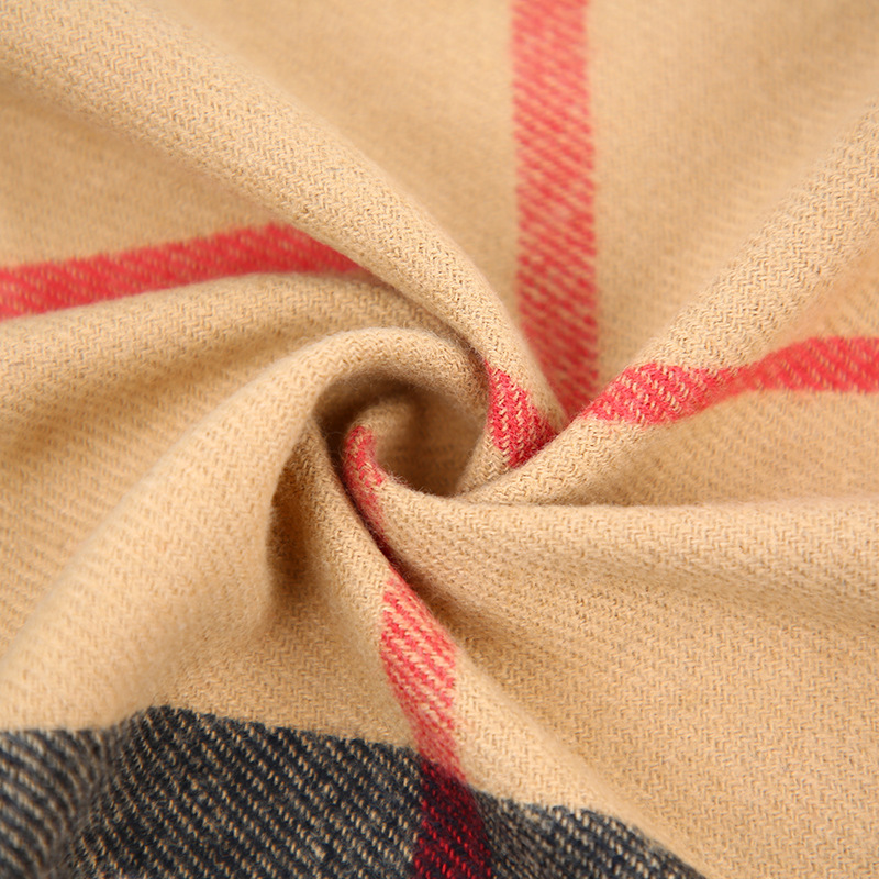 영국 스타일 레드 캐시미어 스카프 선호 울 바바 플레드 따뜻한 목 스카프 남성 및 여성 부모-자식 스타일 두꺼운 숄