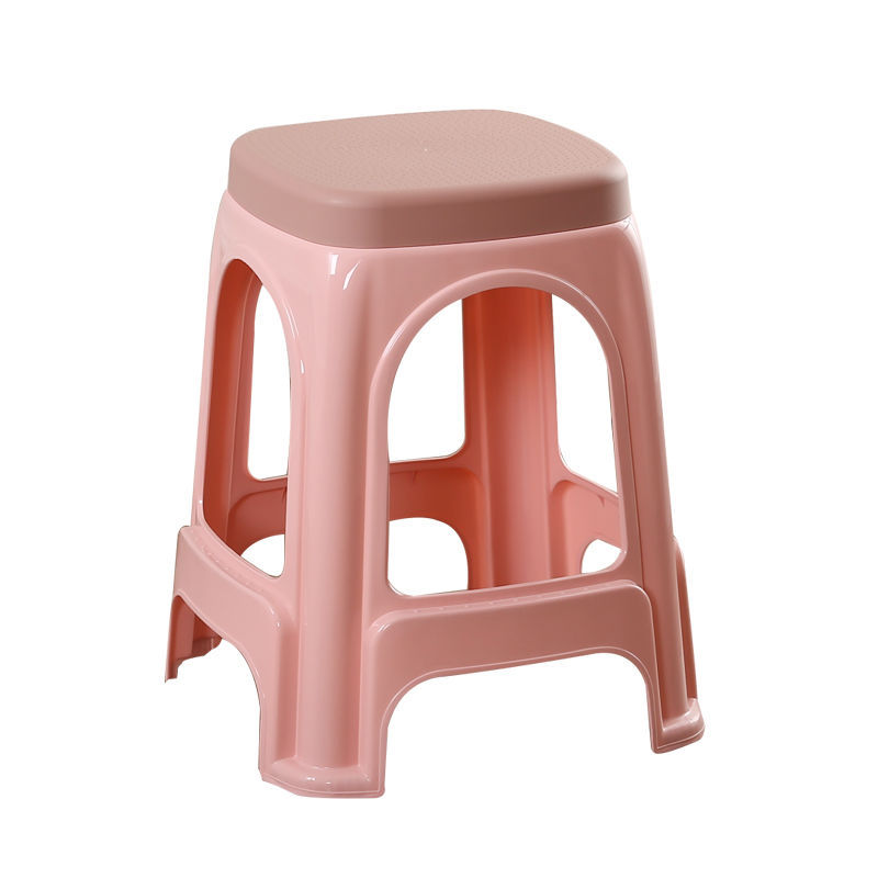 Taburete de plástico taburete pequeño para el hogar, silla de restaurante para adultos, taburete de plástico, banco pequeño engrosado, taburete para cambiar zapatos, taburete cuadrado, taburete alto