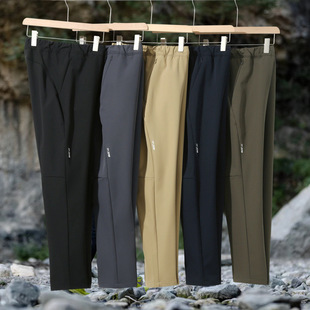 New Spring and Autumn Windproof Waterproof Soft Shell fleece-lined Trousers Outdoor Mountaineering Camping Hiking Casual Trousers