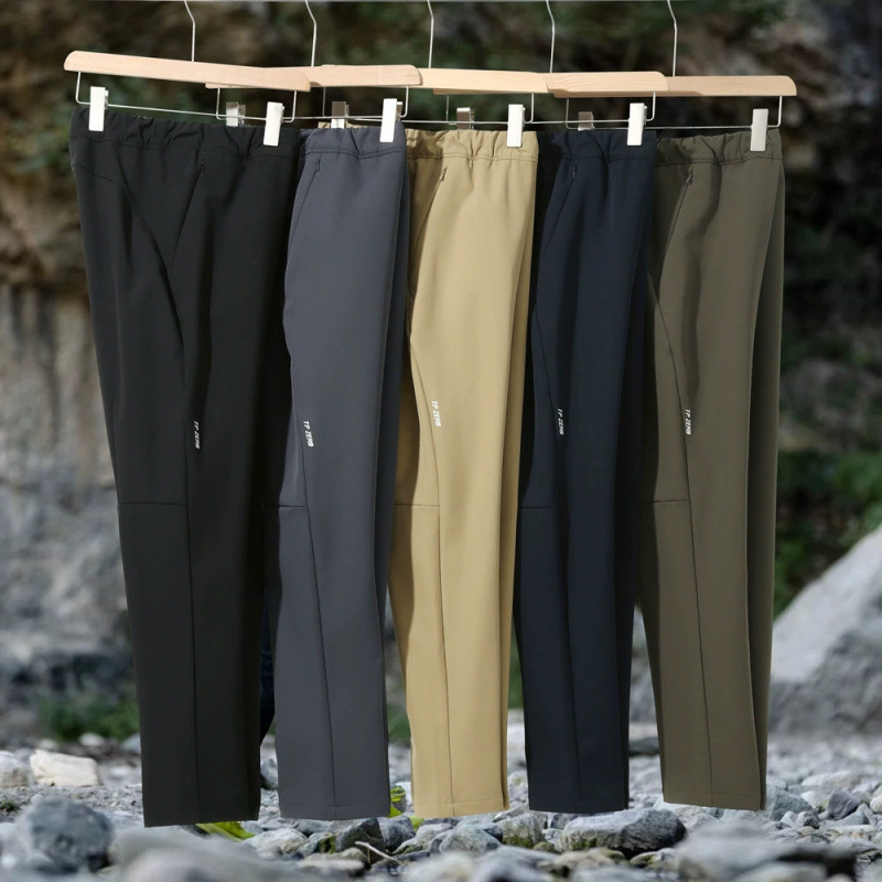 Новый стиль весны и осени ветрозащитный водонепроницаемый мягкий корпус плюс бархатные брюки на открытом воздухе альпинизм кемпинг повседневные брюки