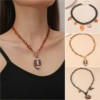 Acrylic necklace, chain for key bag , European style, simple and elegant design, wholesale