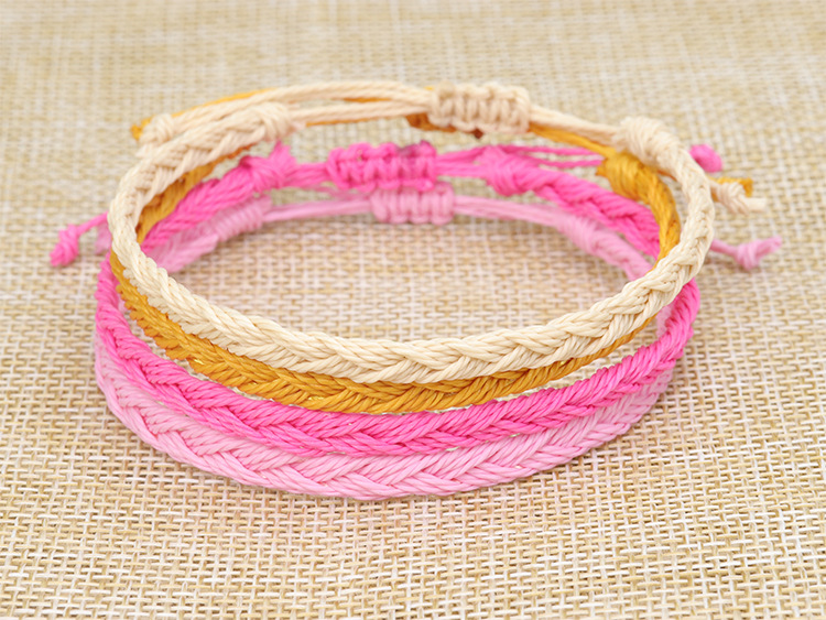 Simple Style Solid Color Rope Braid Unisex Bracelets display picture 1