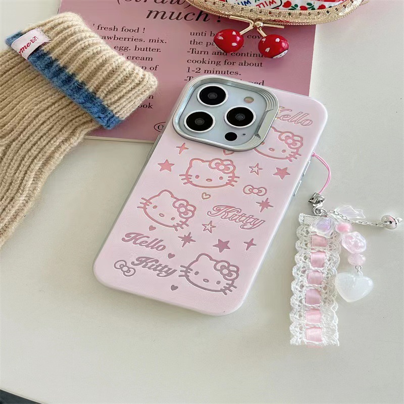 Fundación de dibujos animados Hollow KT para iPhone13 chica 15PROMAX teléfono caso 12 Apple 14PM nuevo