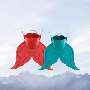 Mermaid Monofin Children's Fins Whale Tail Colorful Adjustable Diving Training Fins for Children