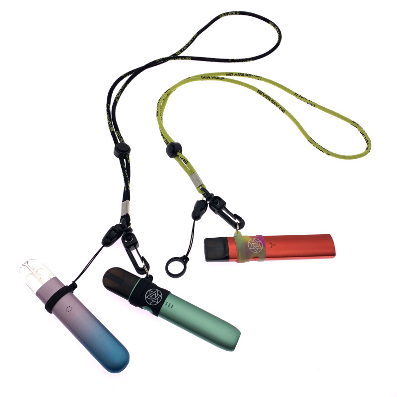 Conjunto funcional deportes cordón cuello cuerda collar portátil anti-pérdida cuerda aplicable barra electrónica láser pluma traducción pluma cabeza grande