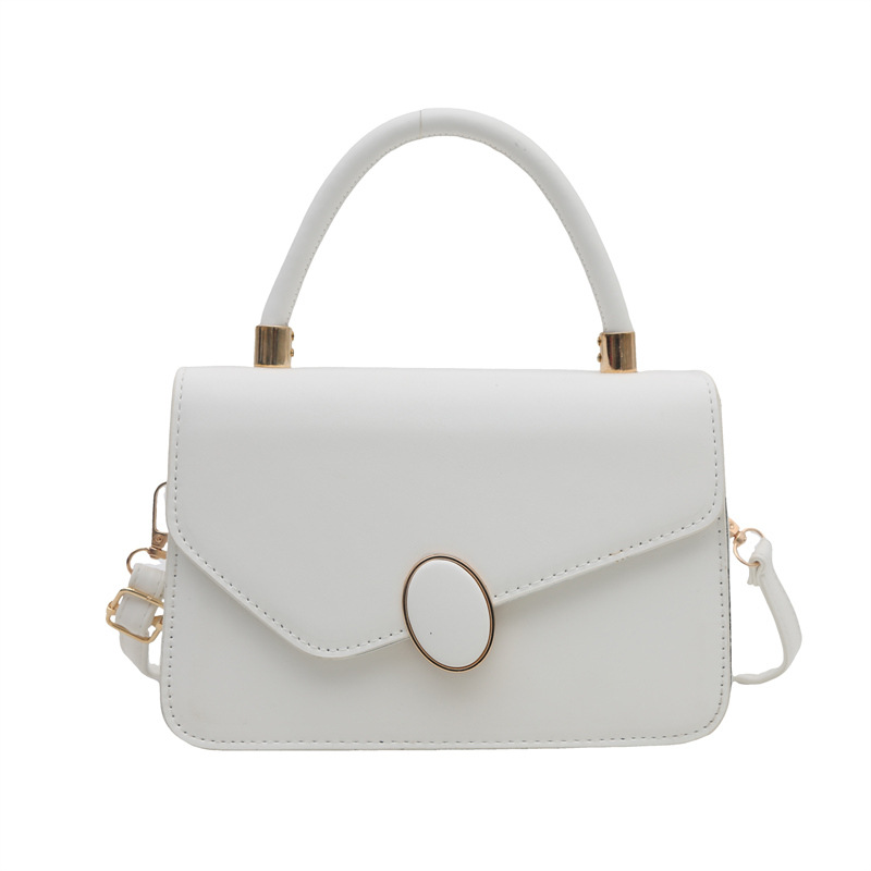 2025 primavera nuevo estilo simple y popular bolso de hombro coreano de color sólido simple bolso de literatura y arte para mujeres