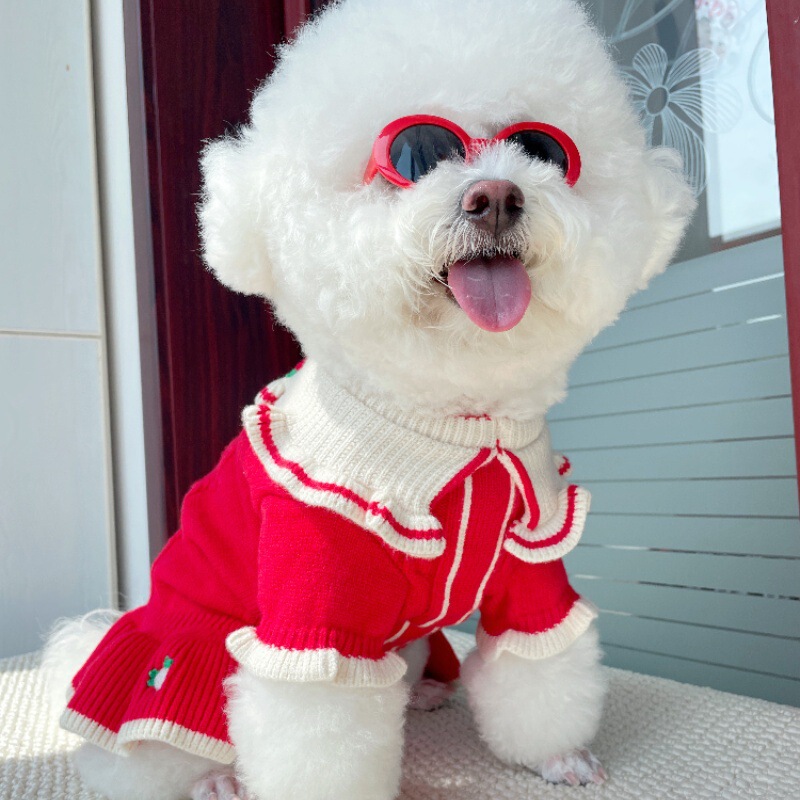 Pet Doll Collar Sweater Teddy Bichon Pomeranian Cat Dog Dress Clothing Pet Dog Pet Clothing Pet Doll Collar Sweater Teddy Bichon Pomeranian Cat Dog Dress Clothing Pet Dog Pet Clothing