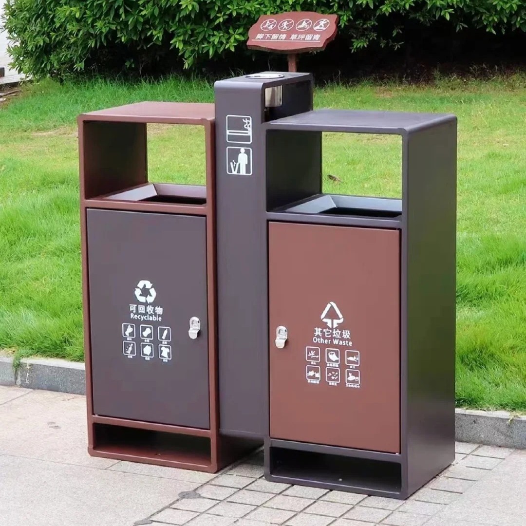 户外垃圾桶不锈钢果皮箱市政街道分类垃圾桶果壳箱环卫垃圾箱厂家