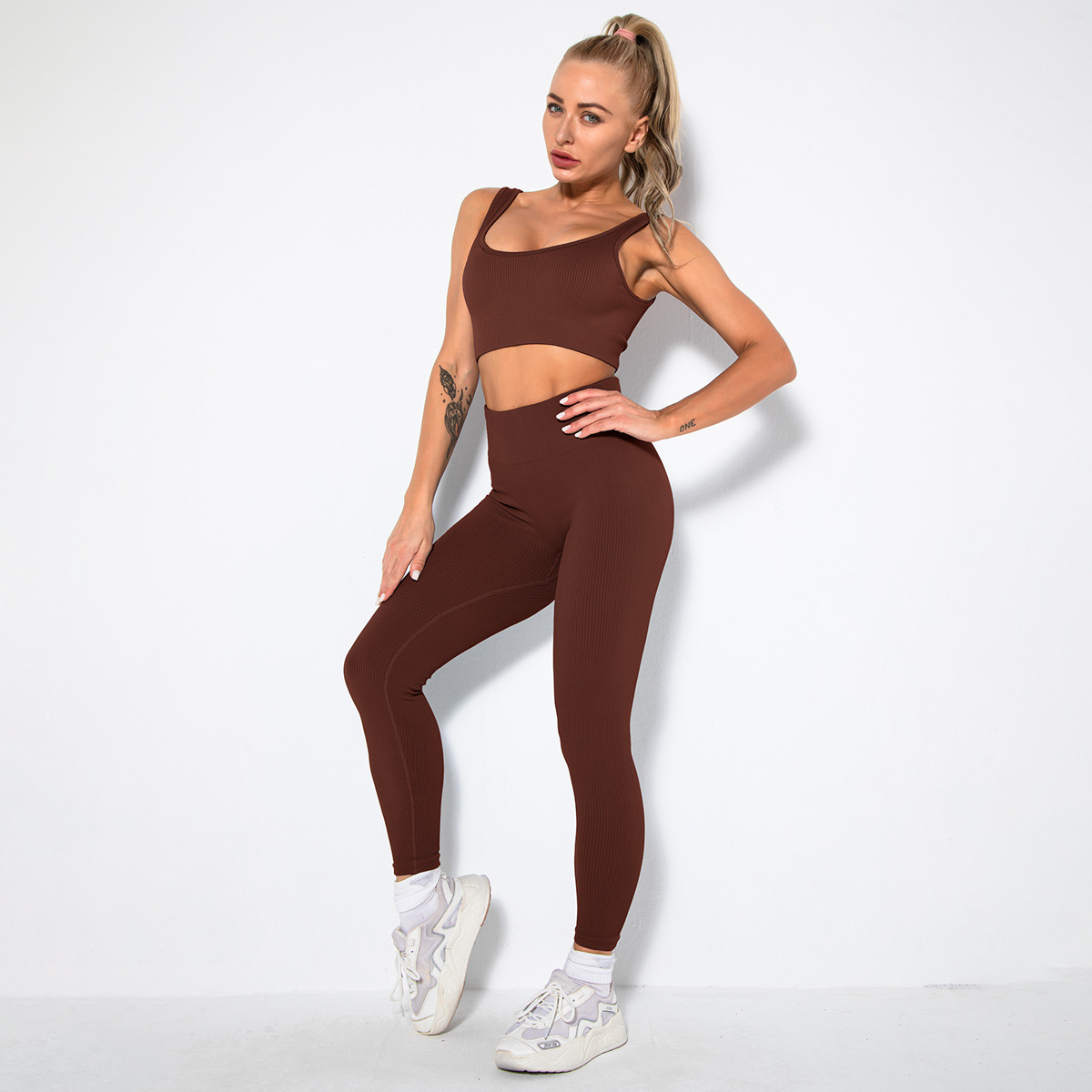 seamless sexy sports fitness set NSLX63092